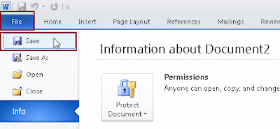 Cara Menyimpan File di Microsoft Word